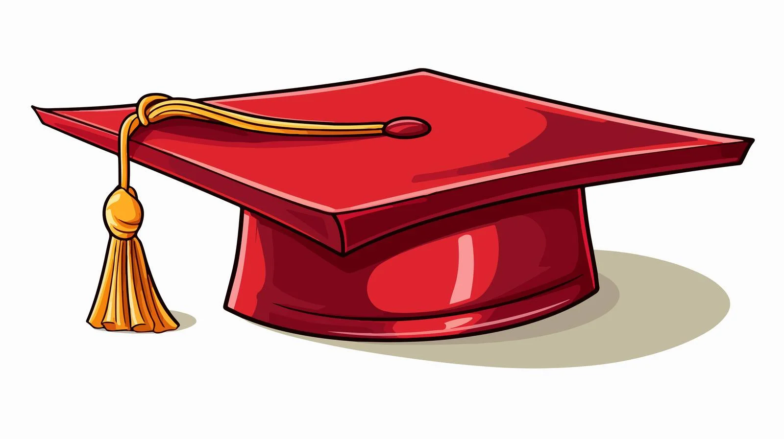 Graduation Hat Cartoon Illustration — free download from Dotvec