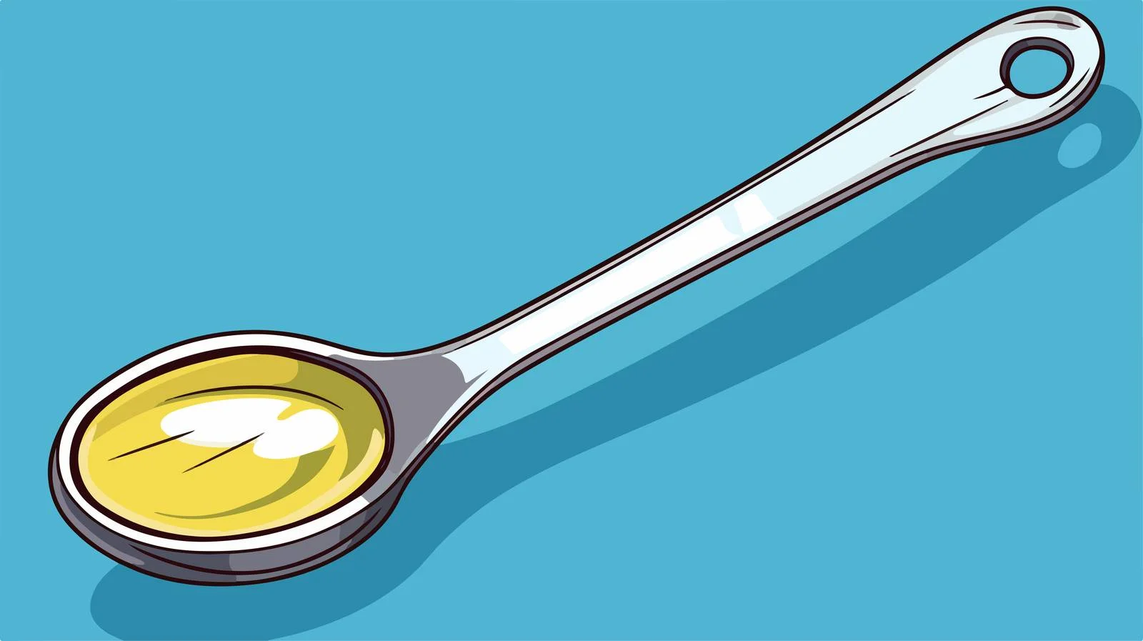 Measuring Spoon Cartoon Illustration — free download from Dotvec