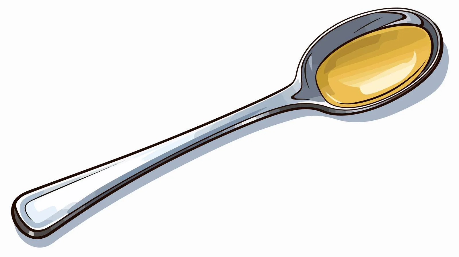 Measuring Spoon Cartoon Illustration — free download from Dotvec