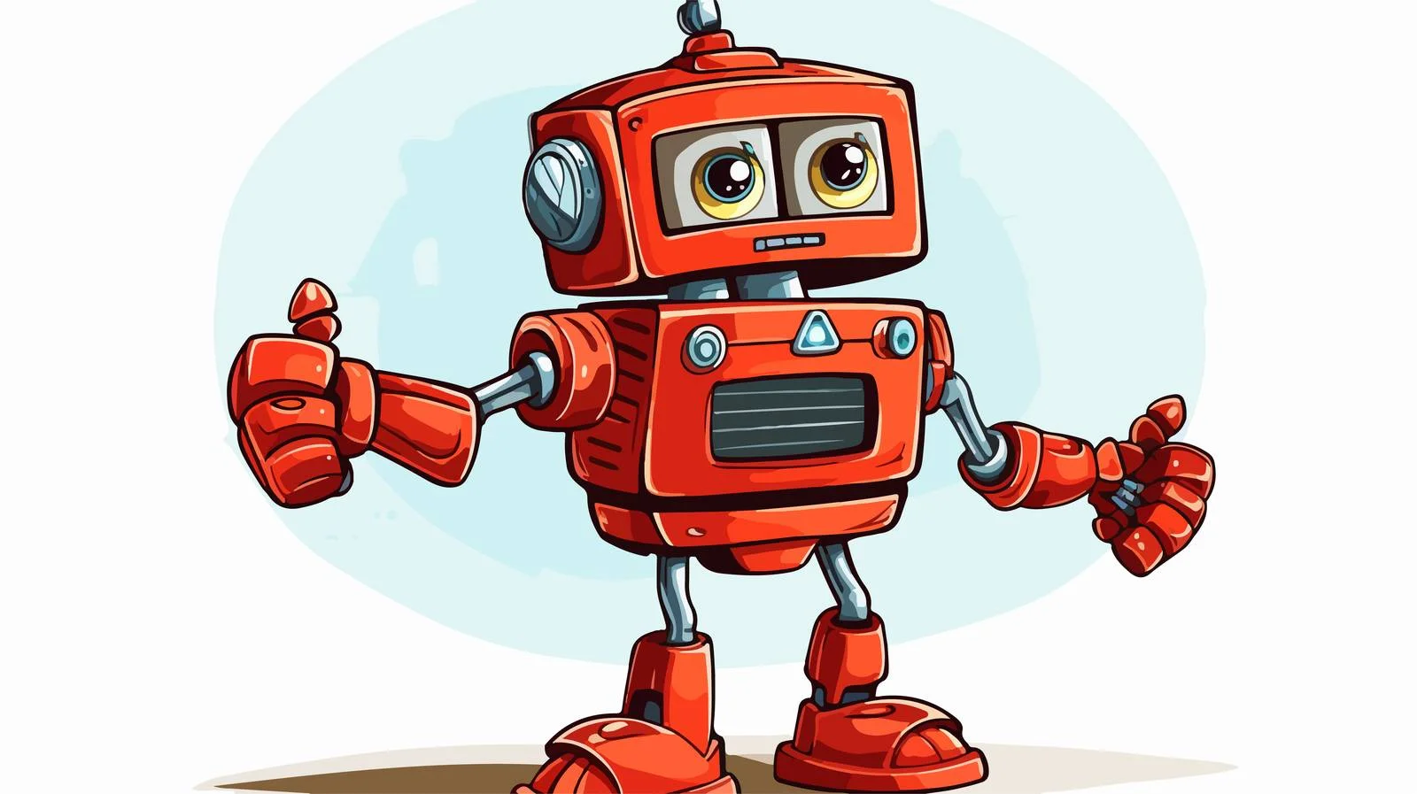 Robotic Cartoon Illustration — free download from Dotvec