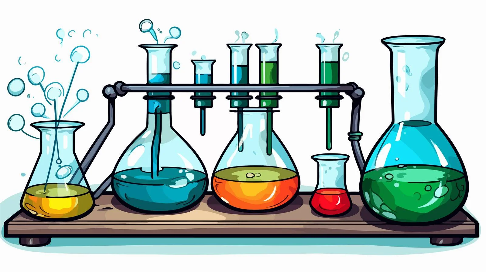 Science Experiment Comic Cartoon — free download from Dotvec