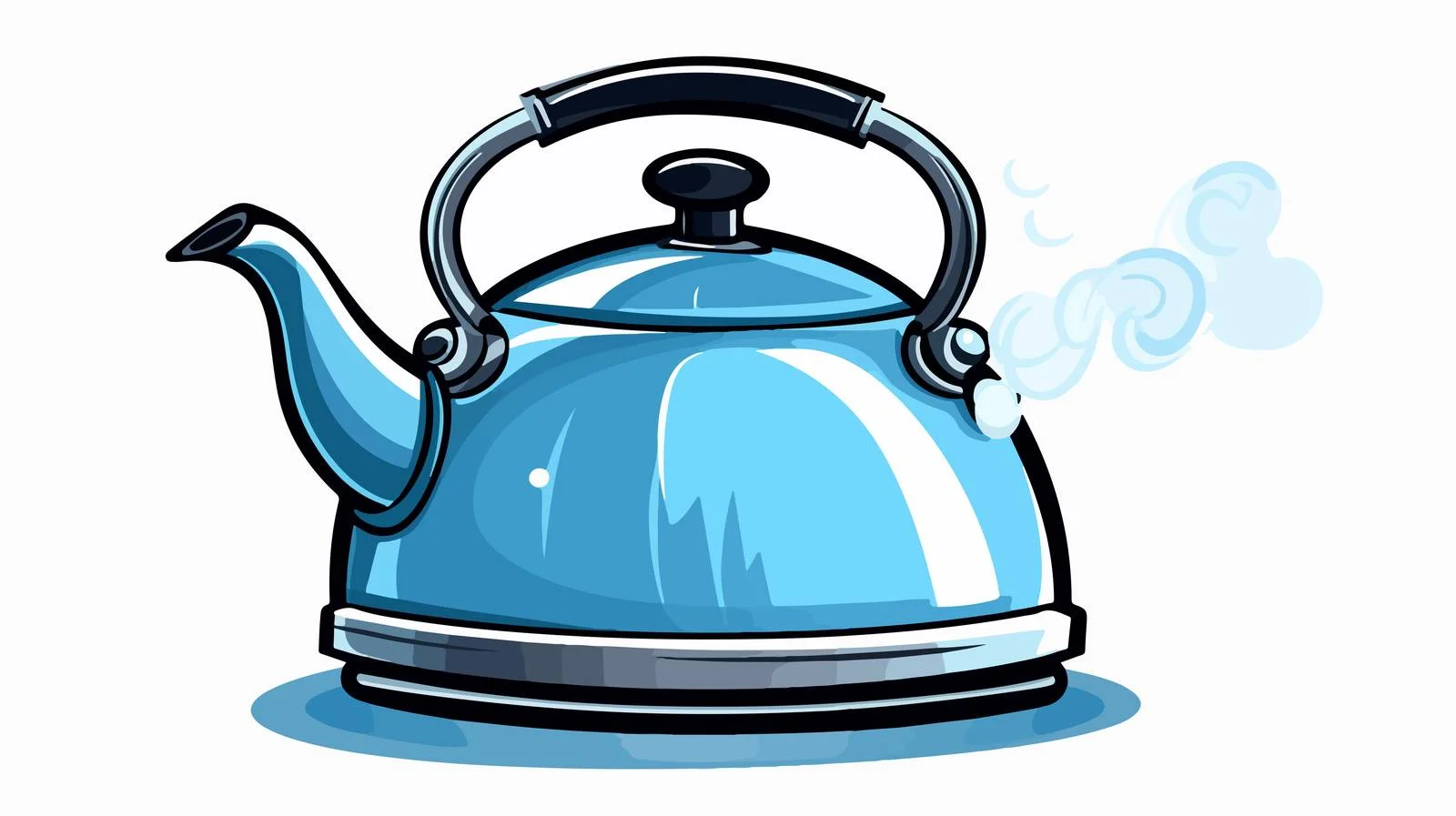 Steaming Kettle Comic Cartoon — free download from Dotvec