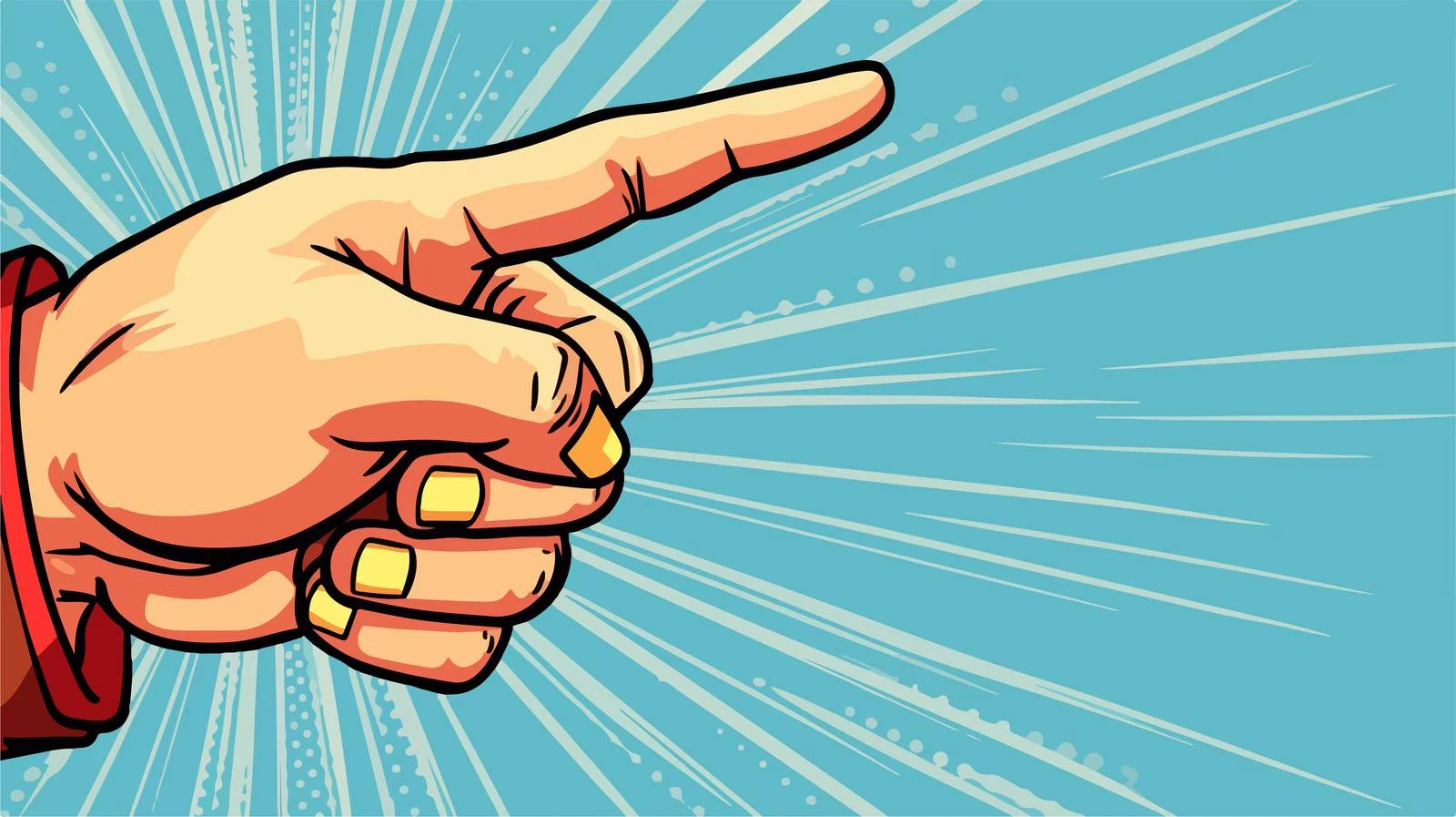 Comic Book Style Cartoon Pointing Arrows — free download from Dotvec