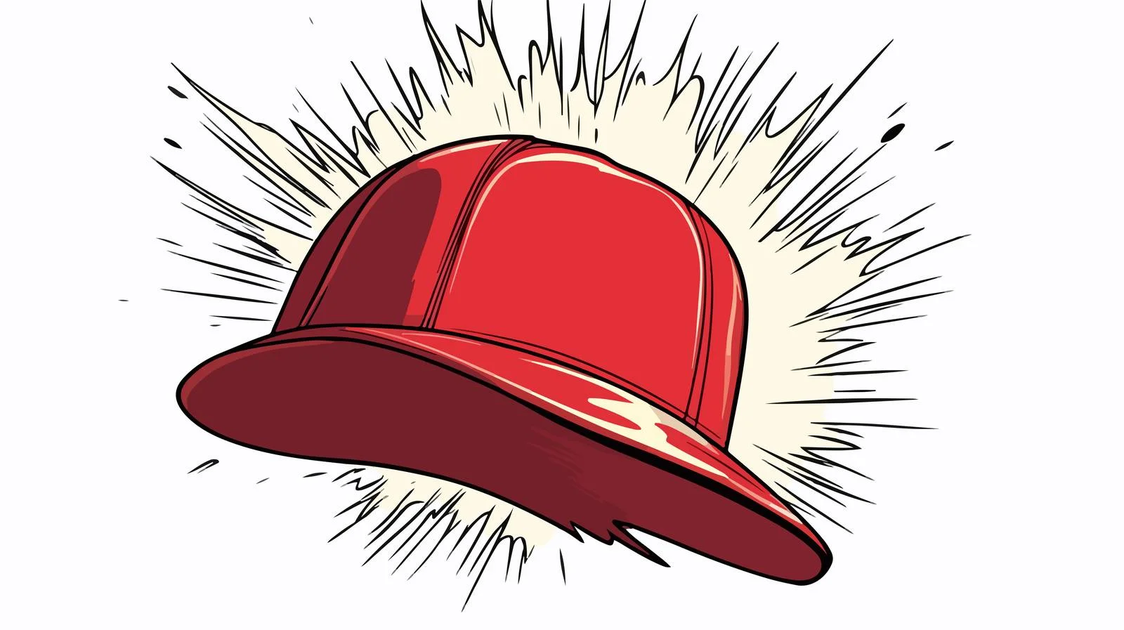 Comic Pop Art Cap Vector Illustration — free download from Dotvec