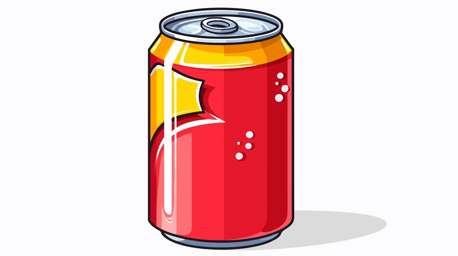Comic Soda Can Illustration — free download from Dotvec