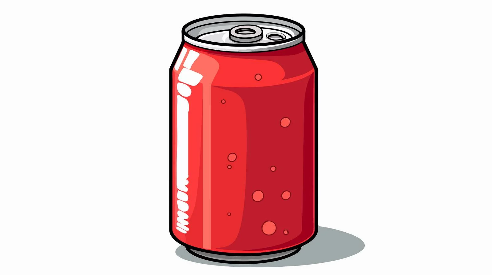 Comic Soda Can Illustration — free download from Dotvec