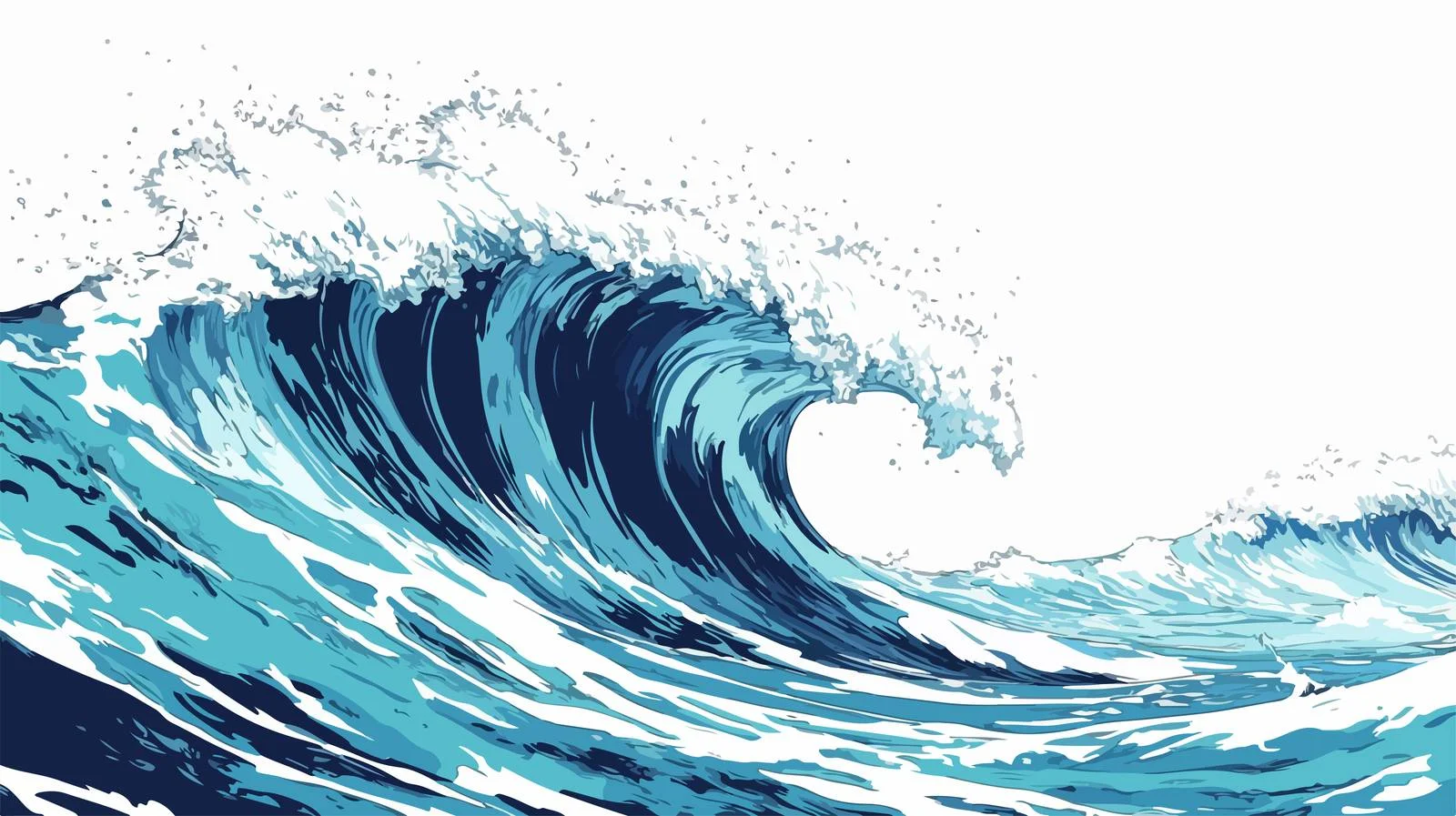 Comic Book Cartoon Wave Illustration — free download from Dotvec