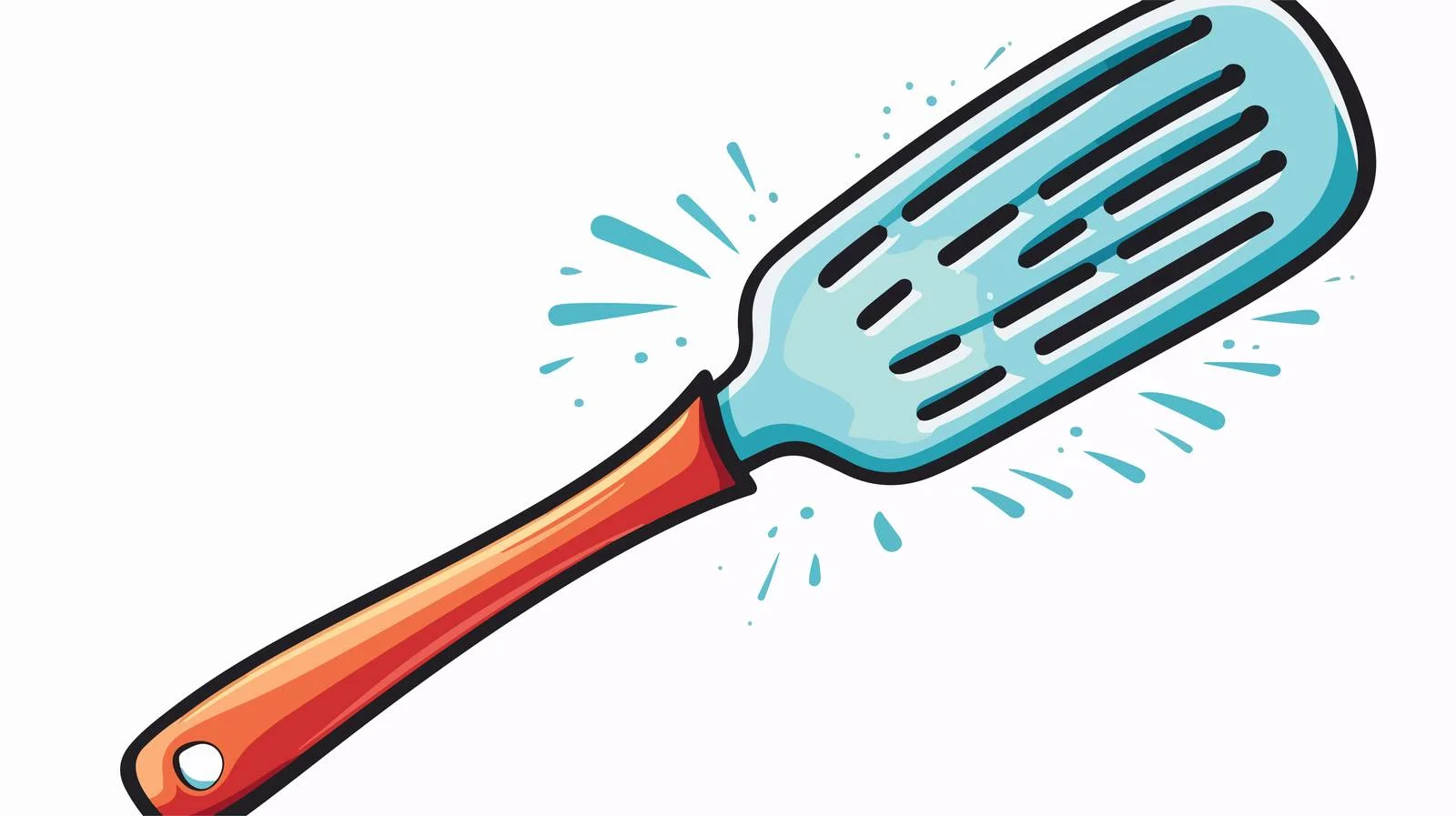 Quirky Cartoon Spatula Vector Illustration — free download from Dotvec
