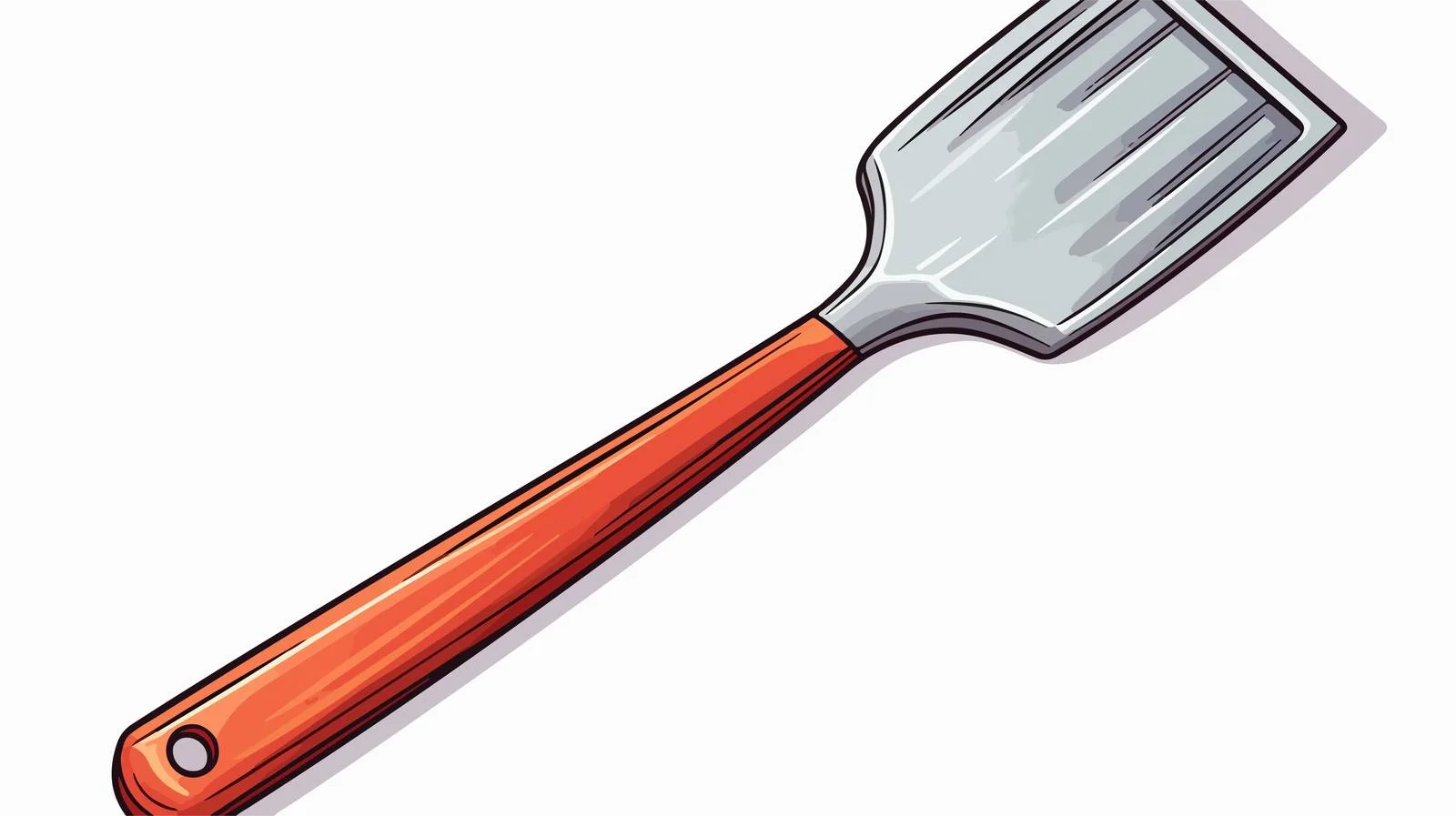 Quirky Cartoon Spatula Vector Illustration — free download from Dotvec
