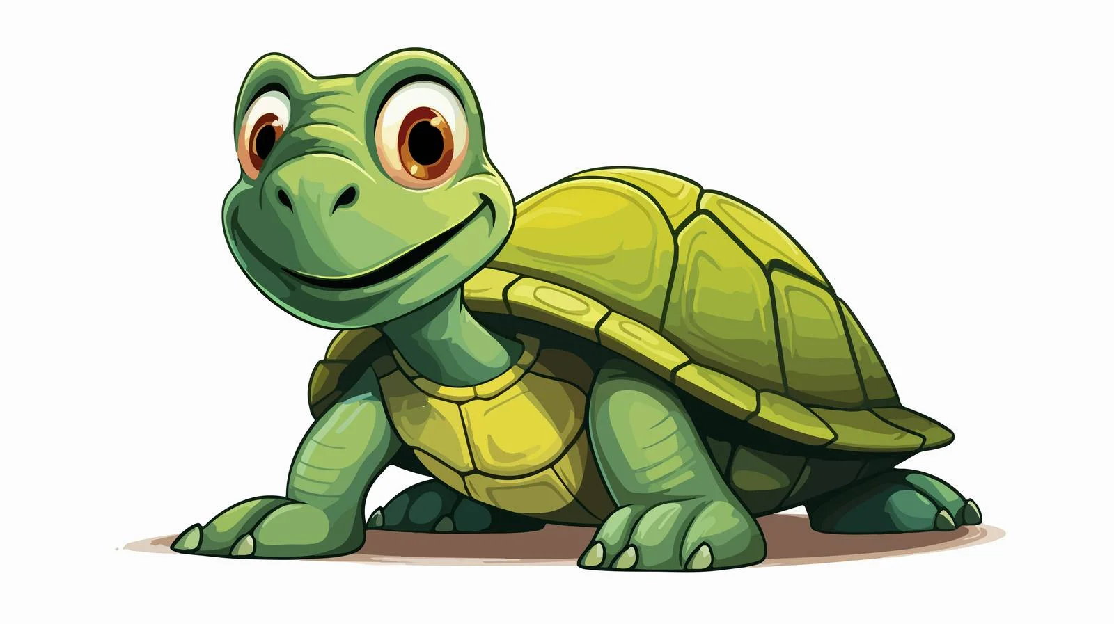 Quirky Cartoon Turtle Illustration — free download from Dotvec