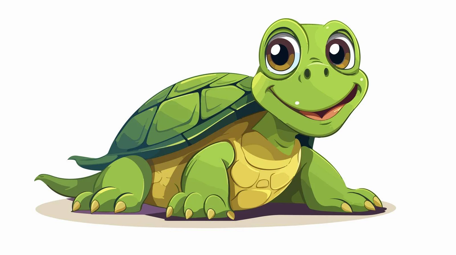 Quirky Cartoon Turtle Illustration — free download from Dotvec