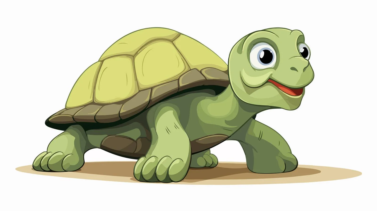 Quirky Cartoon Turtle Illustration — free download from Dotvec
