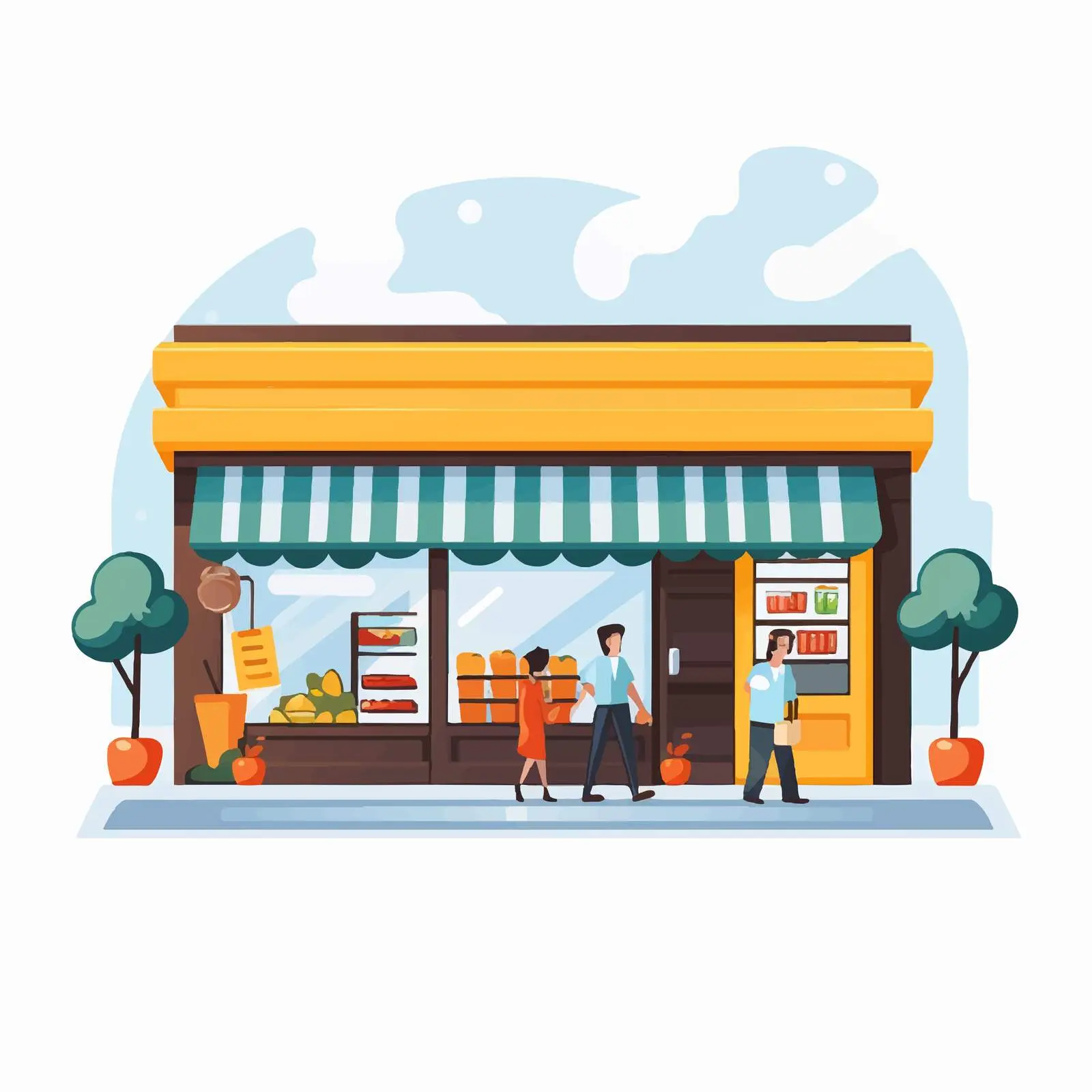 Vector Graphic of Car Commerce Concept Design – free car graphics image from Dotvec