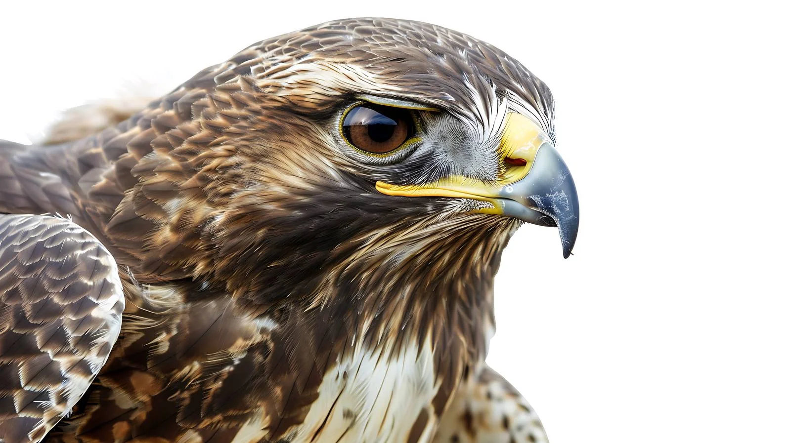 Close-Up View of Isolated Common Buzzard — free download from Dotvec
