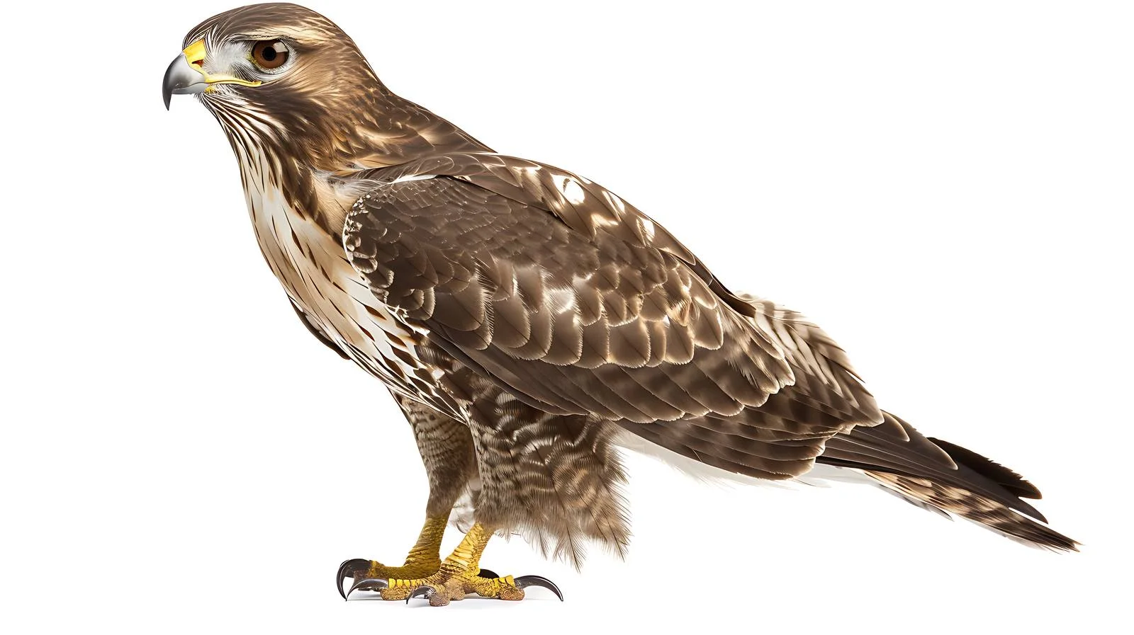 Close-up Isolated Common Buzzard Portrait — free download from Dotvec