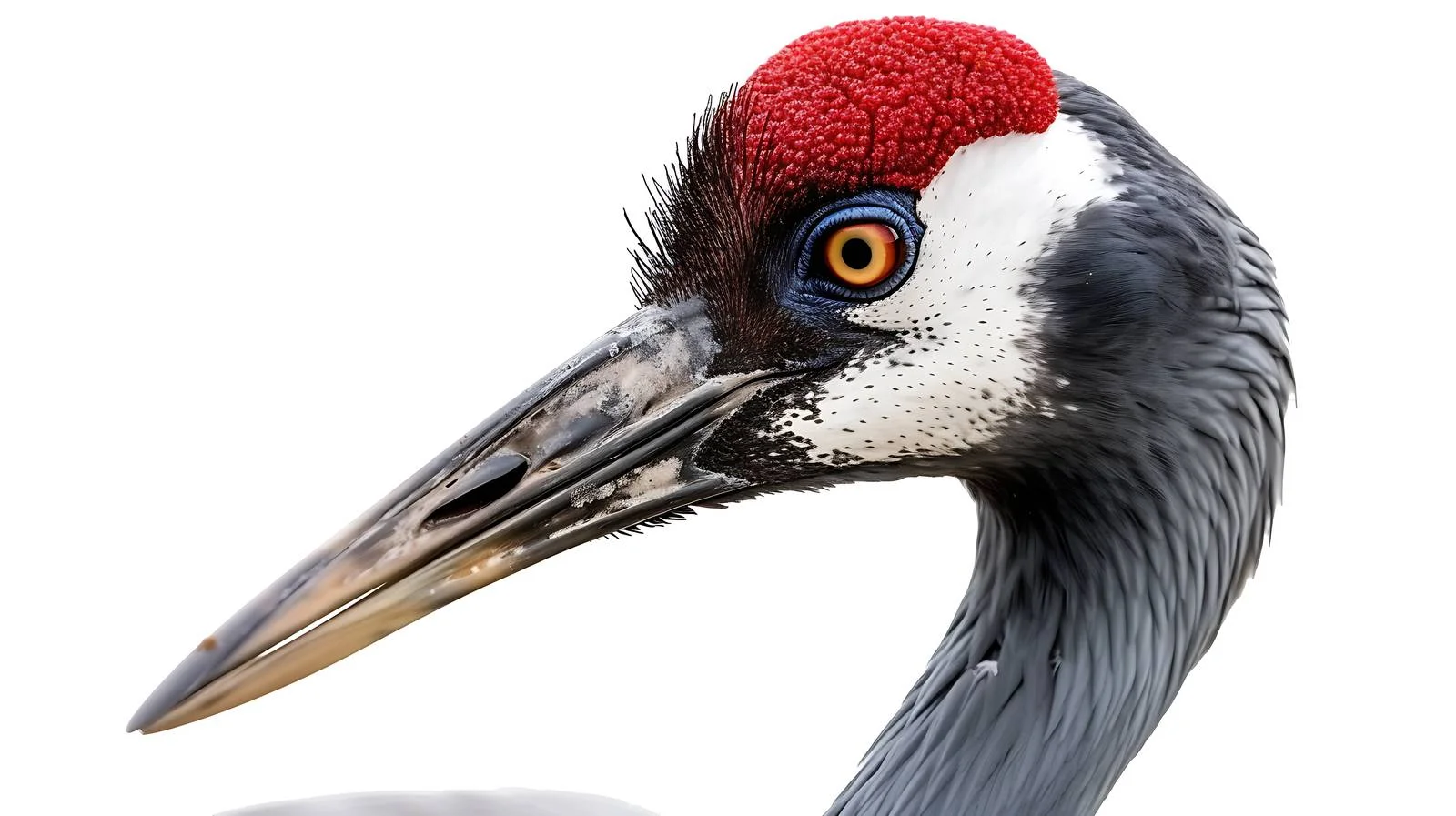 Elegant Common Crane Bird Close-Up — free download from Dotvec