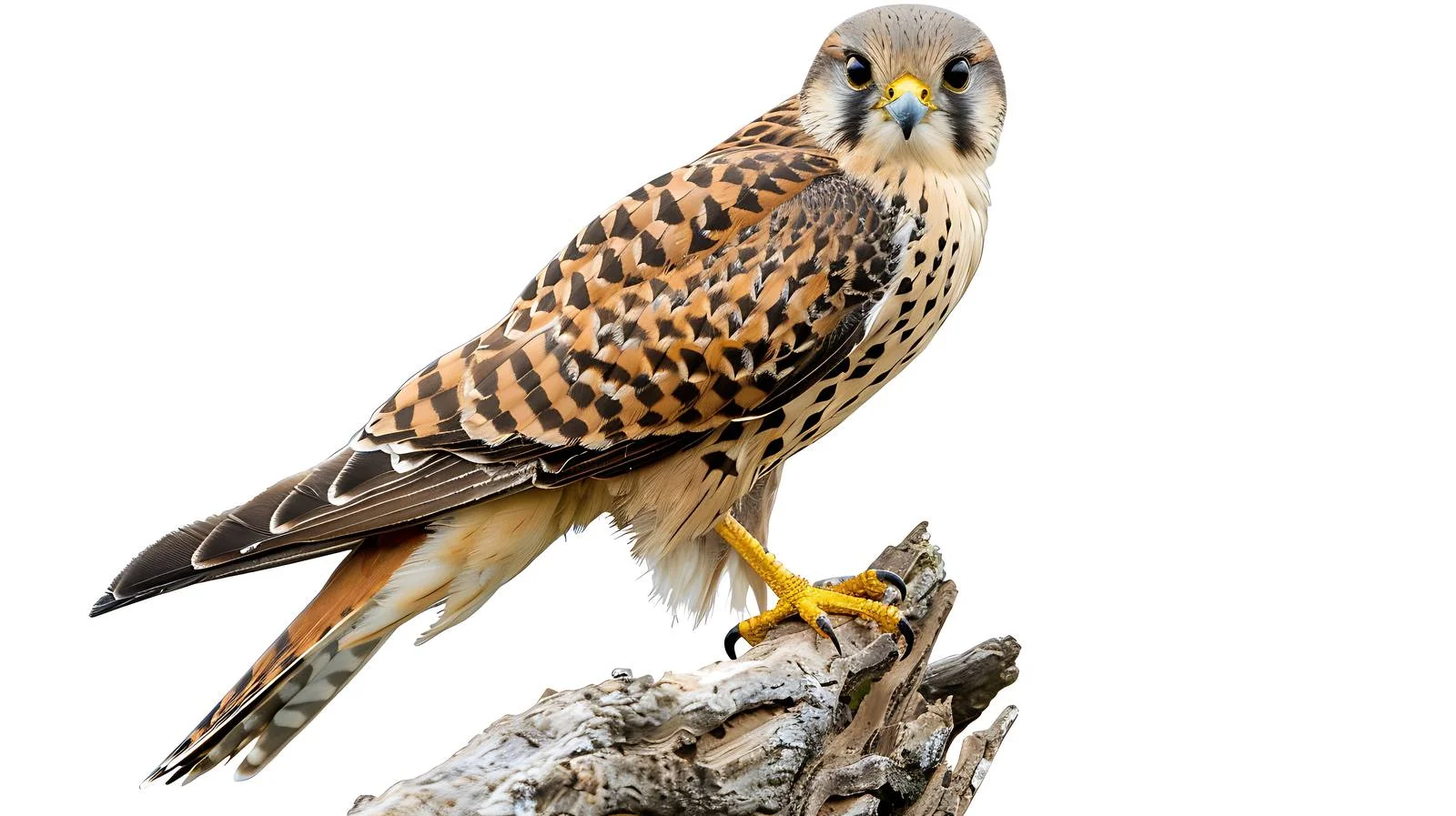 Isolated Common Kestrel Bird White Background — free download from Dotvec