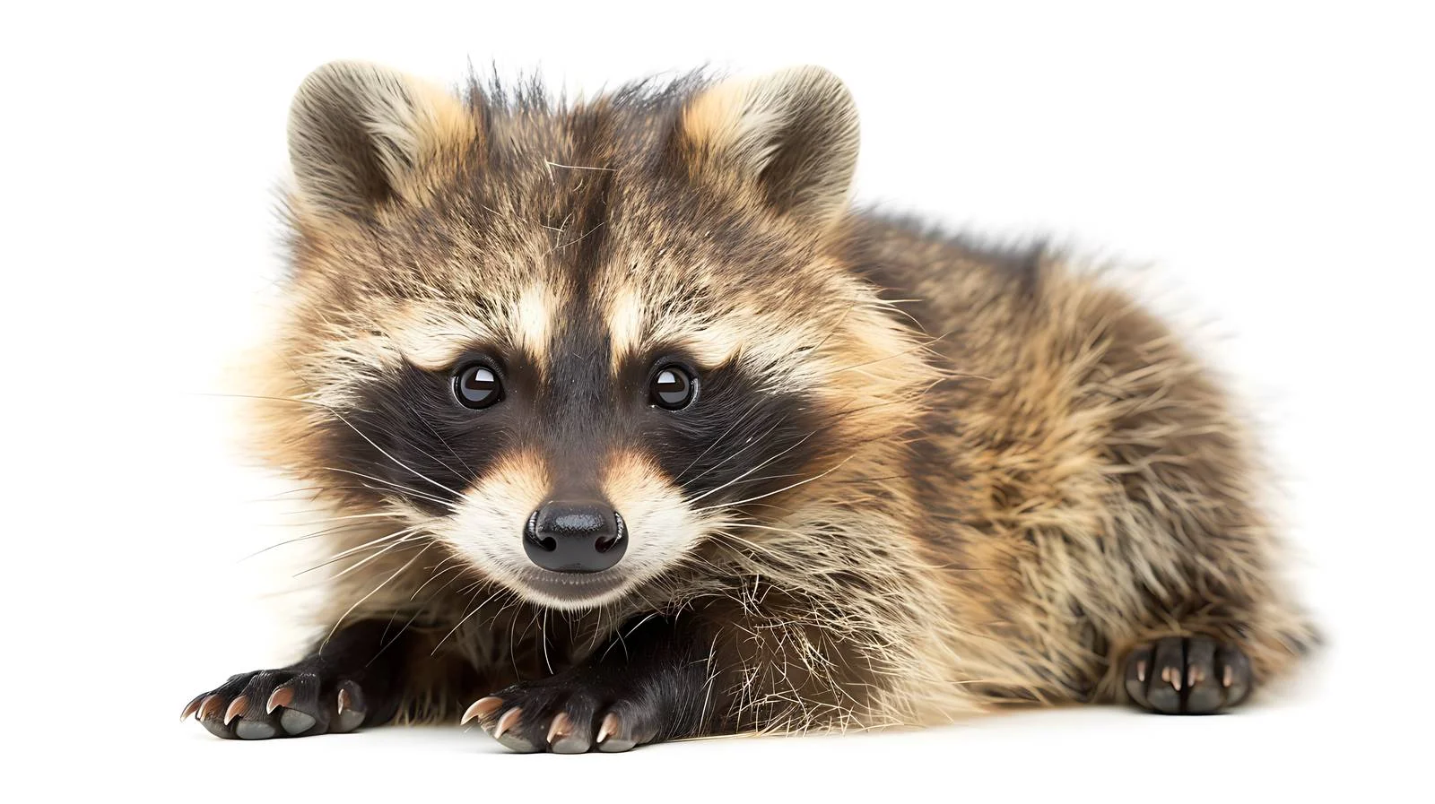 Isolated Common Raccoon Dog Nyctereutes Viverrinus — free download from Dotvec