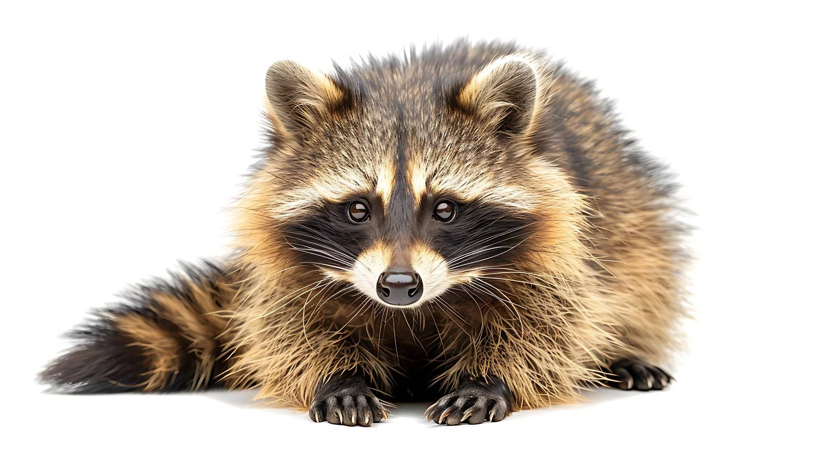 Isolated Common Raccoon Dog Nyctereutes Viverrinus — free download from Dotvec