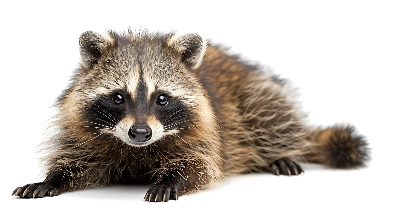 Isolated Common Raccoon Dog Nyctereutes Viverrinus — free download from Dotvec