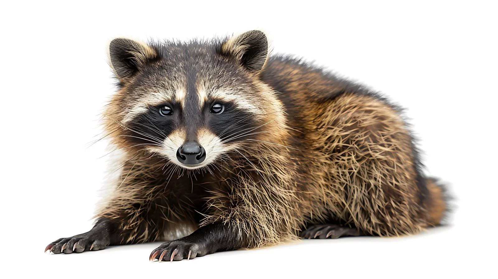 Isolated Common Raccoon Dog Nyctereutes Viverrinus — free download from Dotvec