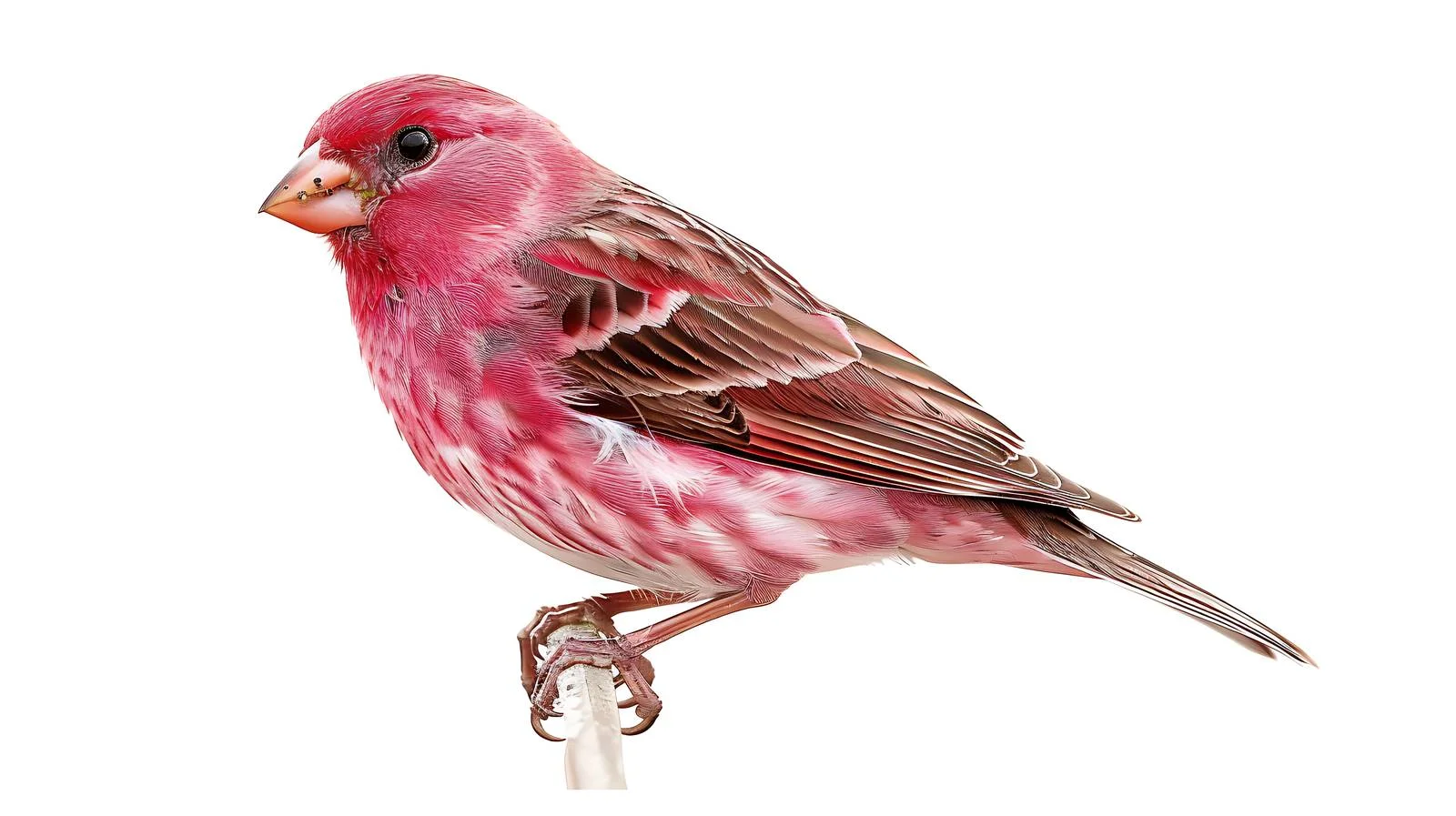 Vibrant Common Rosefinch Male Isolated Image — free download from Dotvec