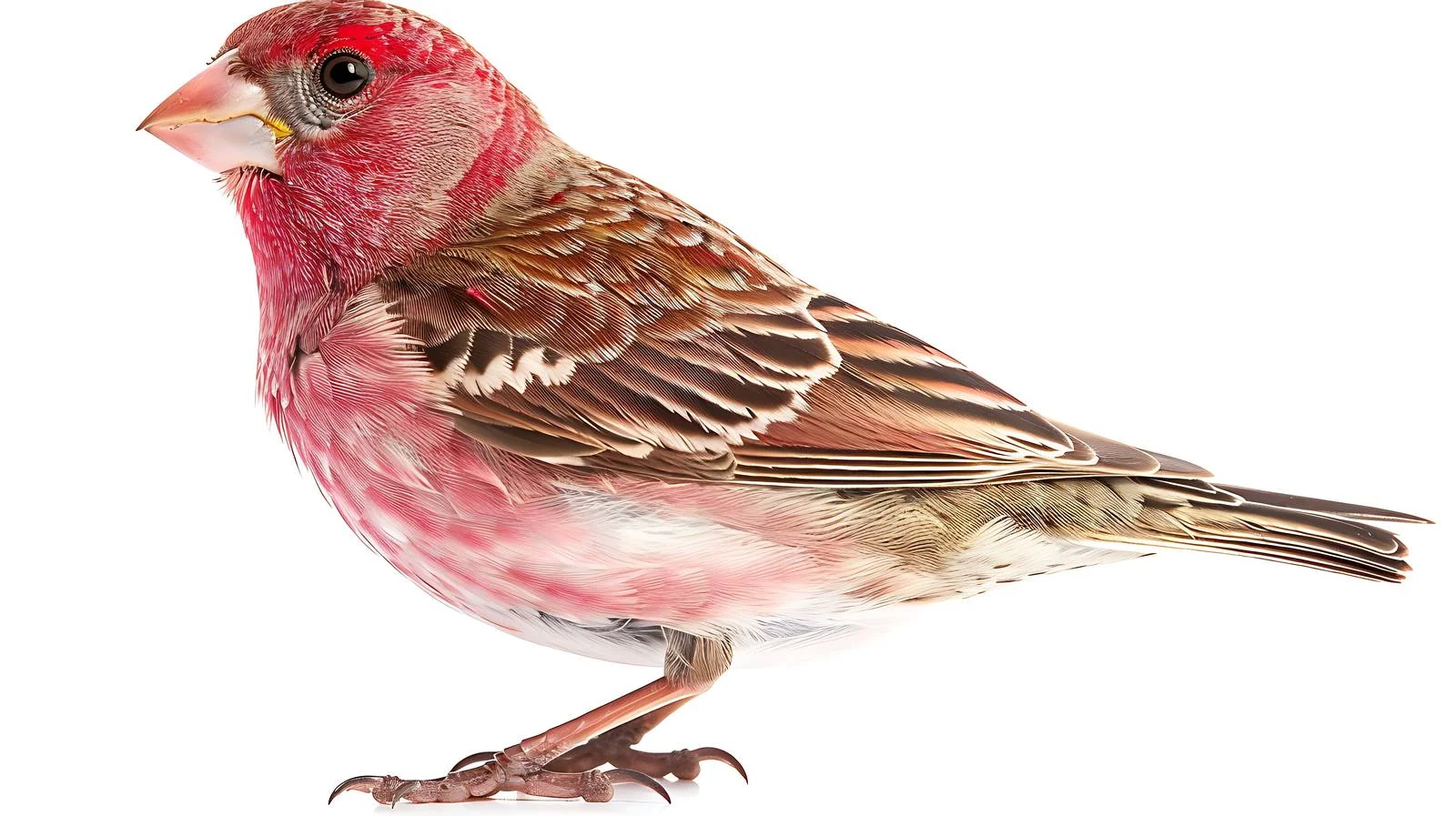 Male Common Rosefinch Isolated on White — free download from Dotvec