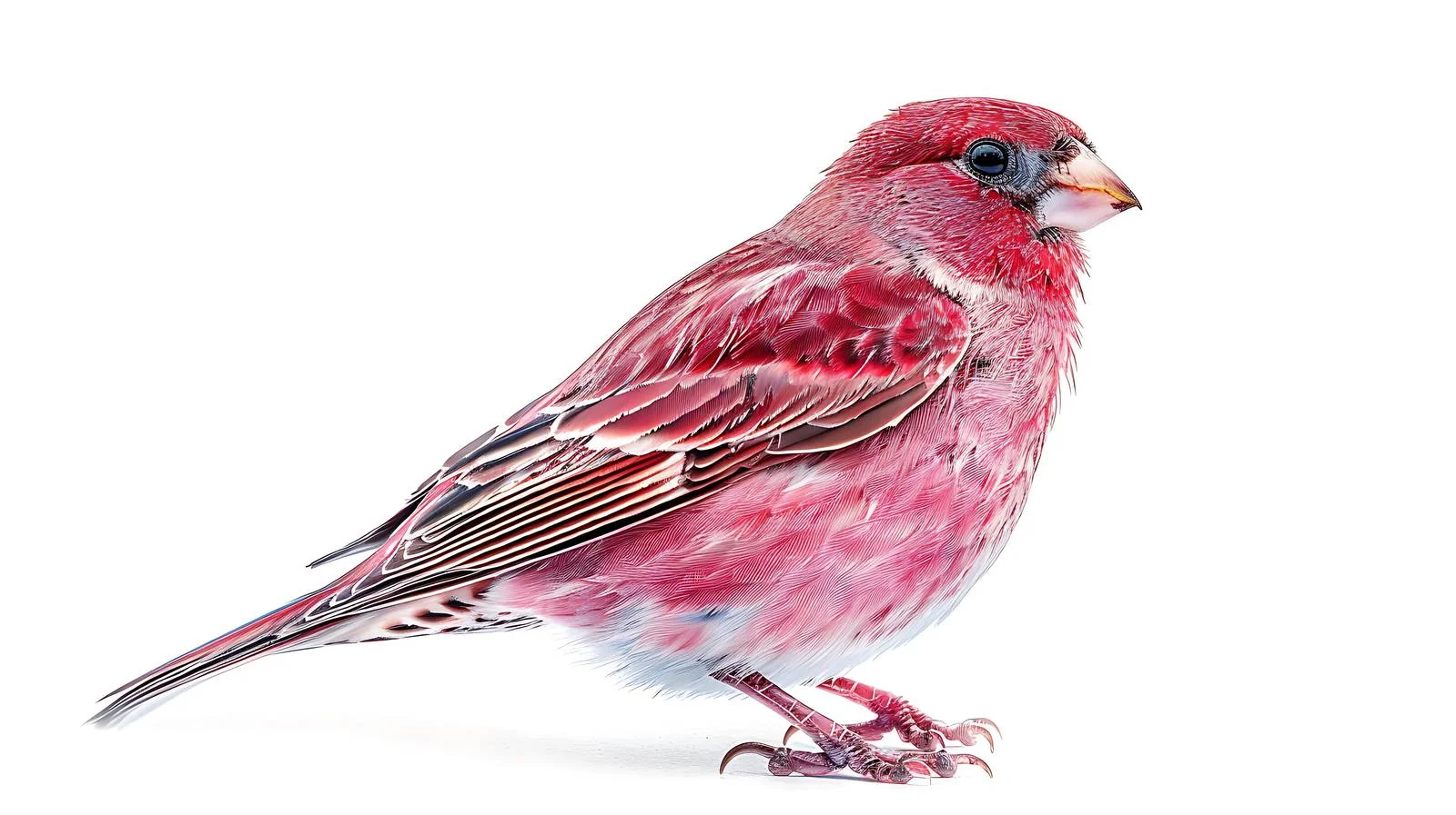 Vivid Male Common Rosefinch Isolated — free download from Dotvec