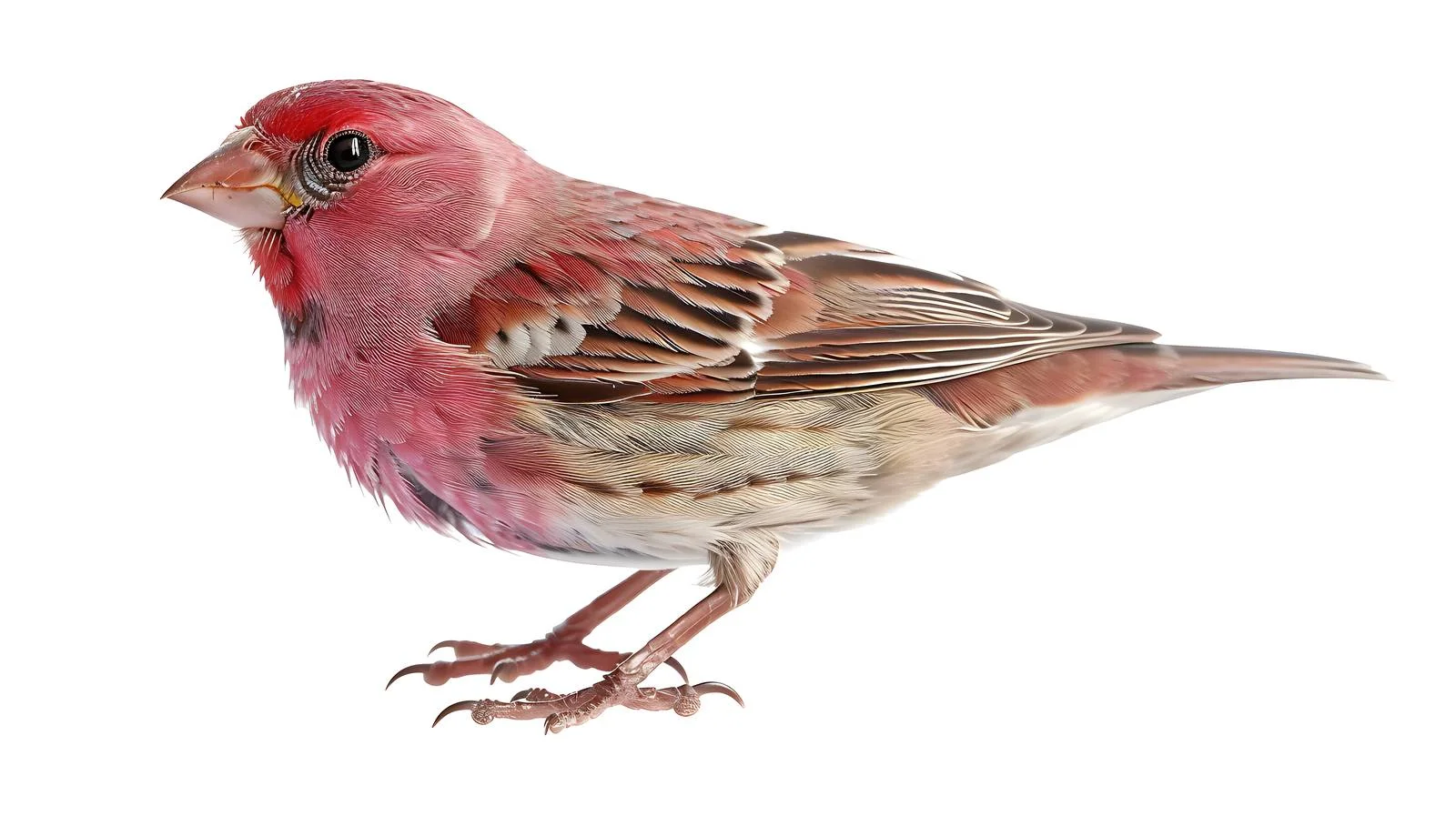 Vibrant Male Common Rosefinch Isolated Image — free download from Dotvec