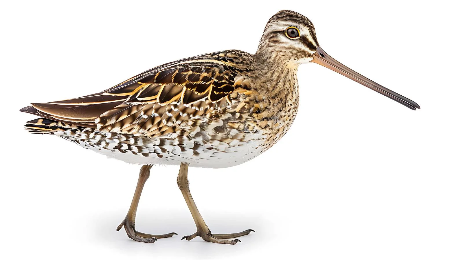 Detailed Common Snipe Close-Up Image – free snip image from Dotvec