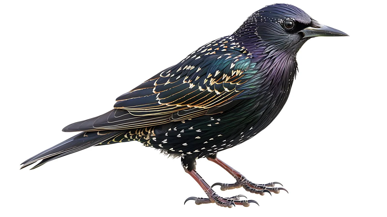 Close-up of Isolated Common Starling — free download from Dotvec