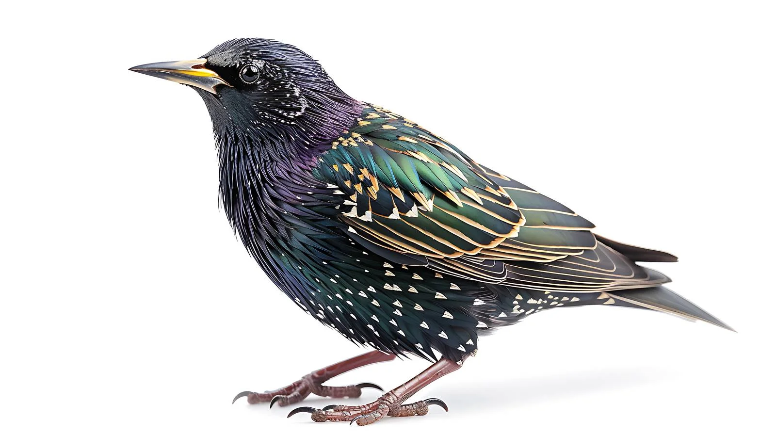 Close-Up of Isolated Common Starling — free download from Dotvec