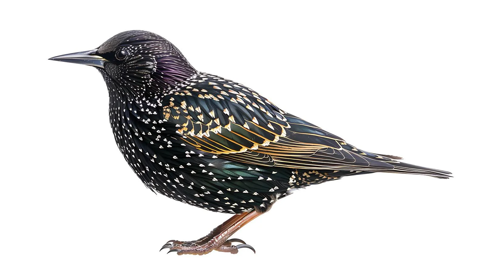 Detailed Common Starling Close-Up Shot — free download from Dotvec