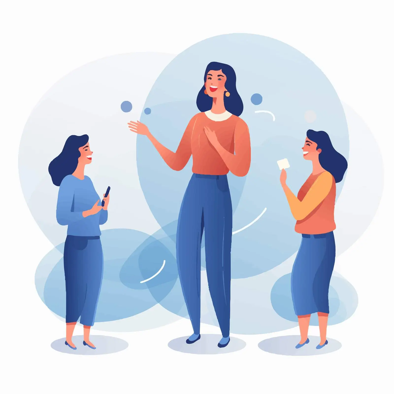 Friendly Communication Concept for Engaging Leaders – free synergy image from Dotvec