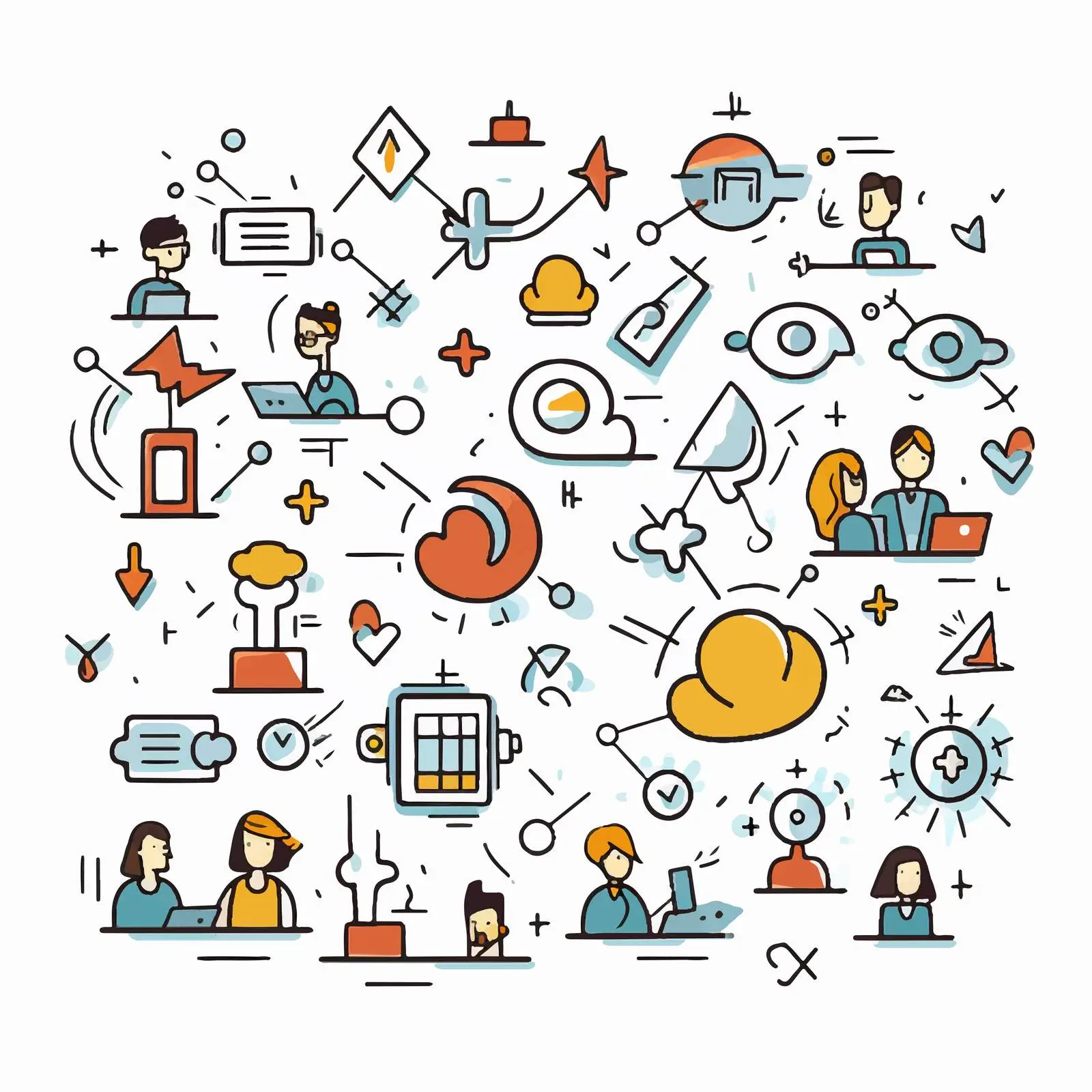 Vector Communication Icons for Internet Use — free download from Dotvec