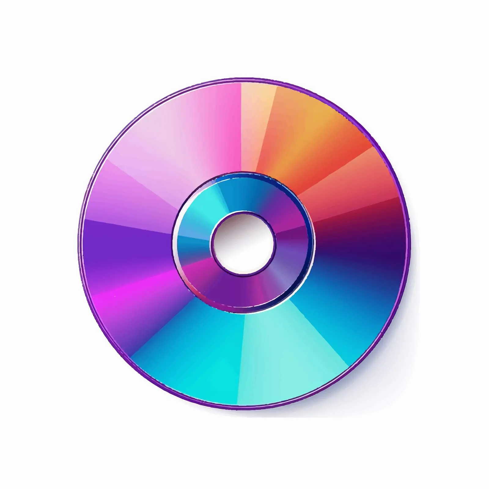 Compact Disc Vector Illustration on White Background – free recording image from Dotvec