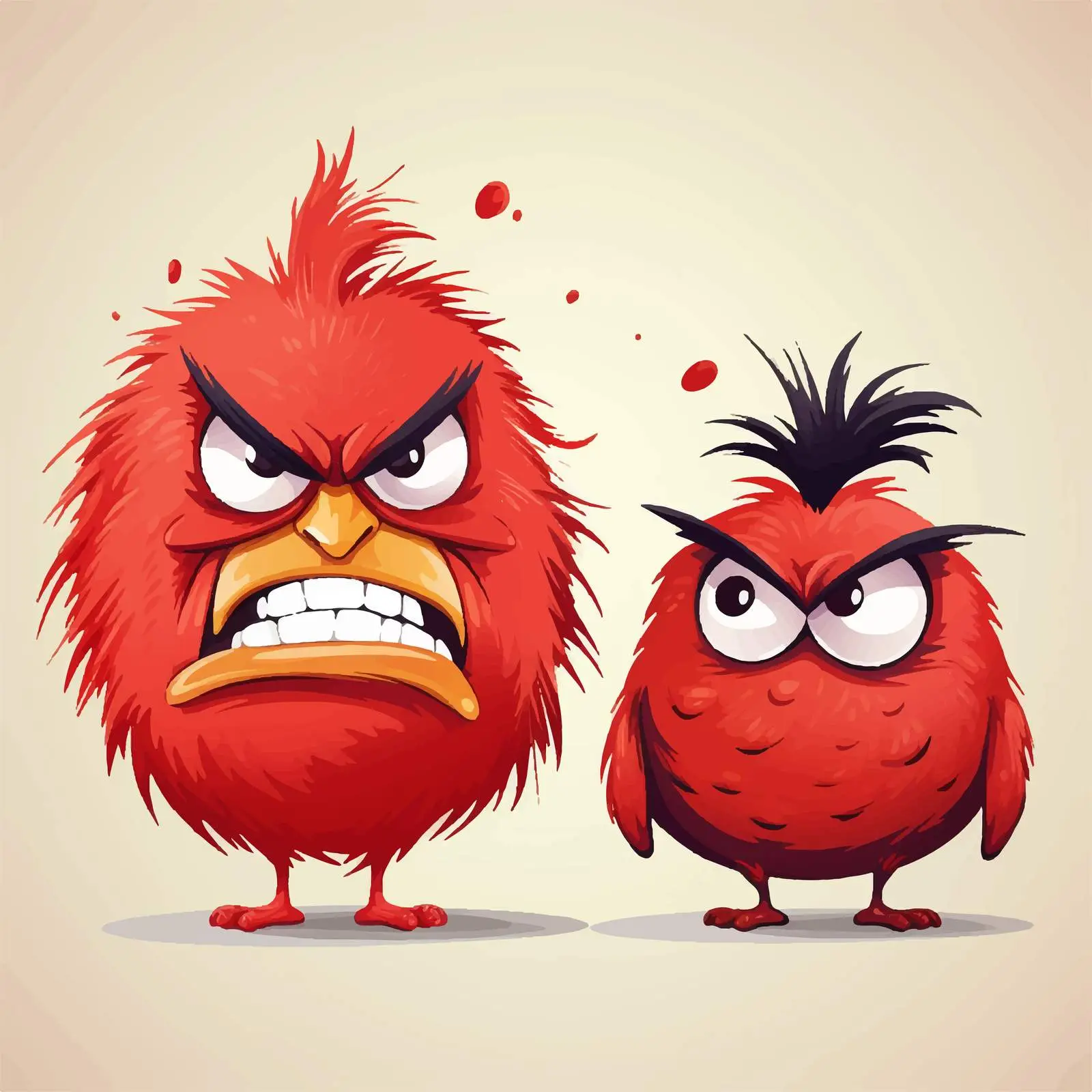 Angry Comparative Adjectives Vector Illustration – free comparative adjectives image from Dotvec