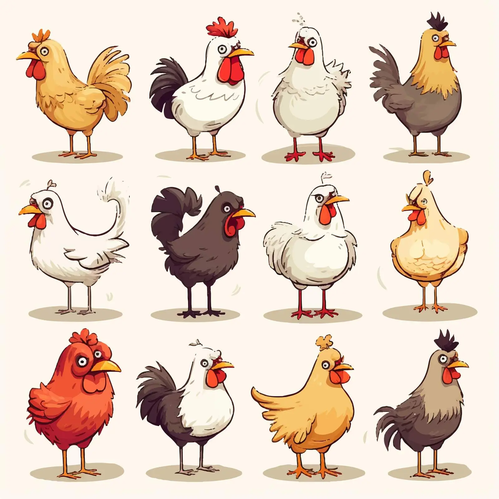 Comparative Adjectives Chicken Illustration – free comparative adjectives image from Dotvec