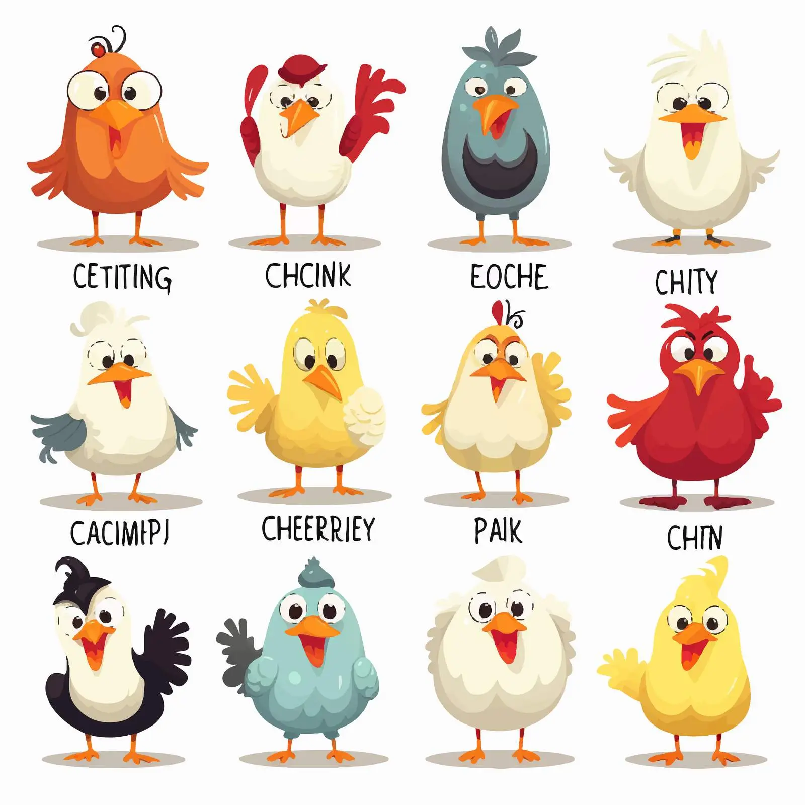 Comparative Adjectives Chicken Illustration Vector – free comparative adjectives image from Dotvec