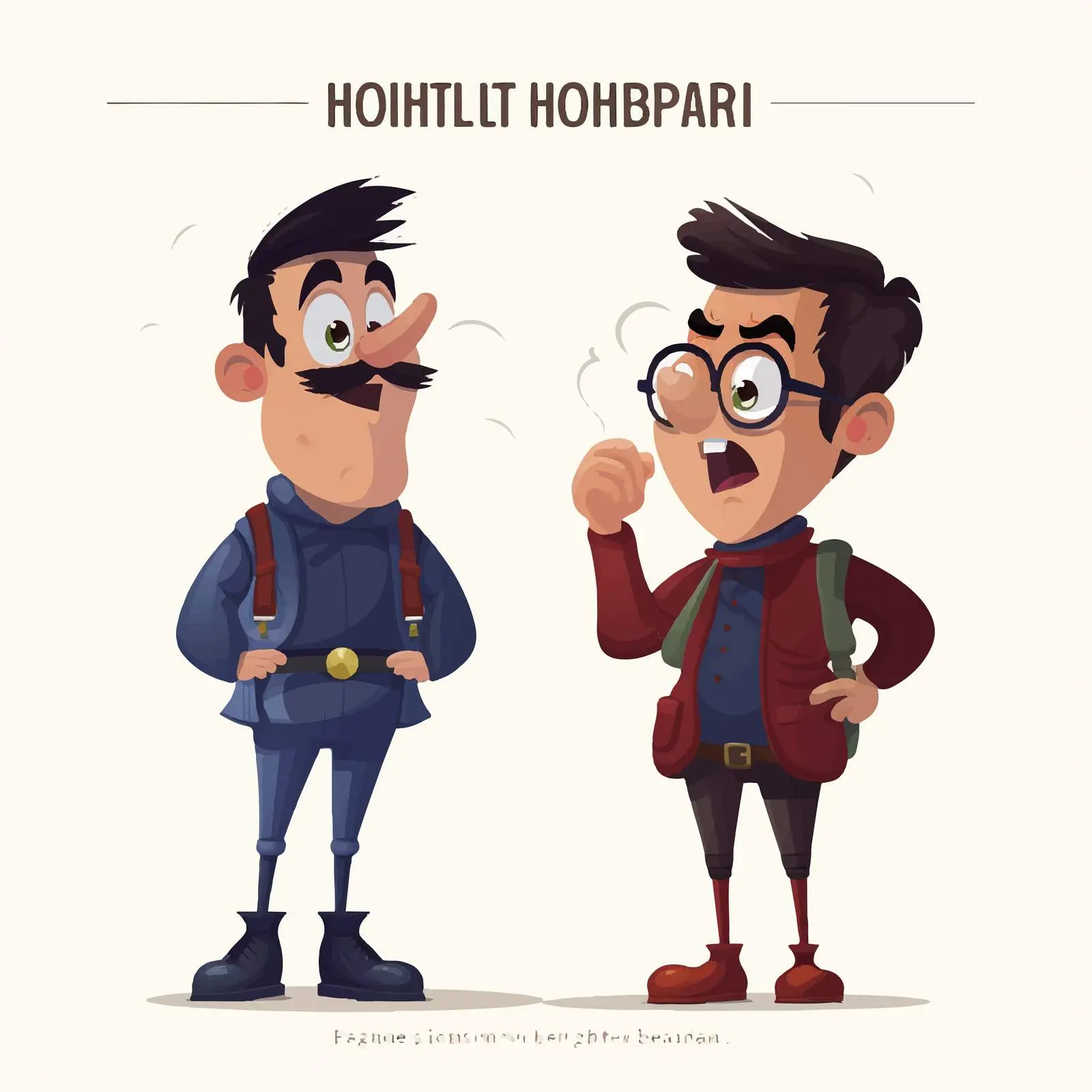 High Comparative Adjectives Illustration Vector Design – free language learning image from Dotvec