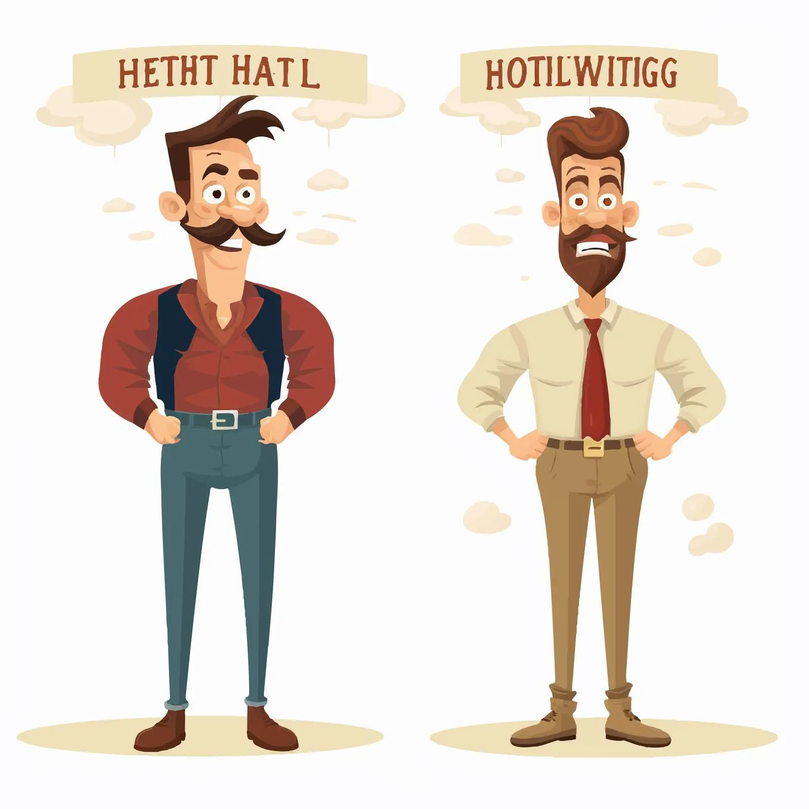 Comparative Adjectives Illustration for 'High' – free language learning image from Dotvec