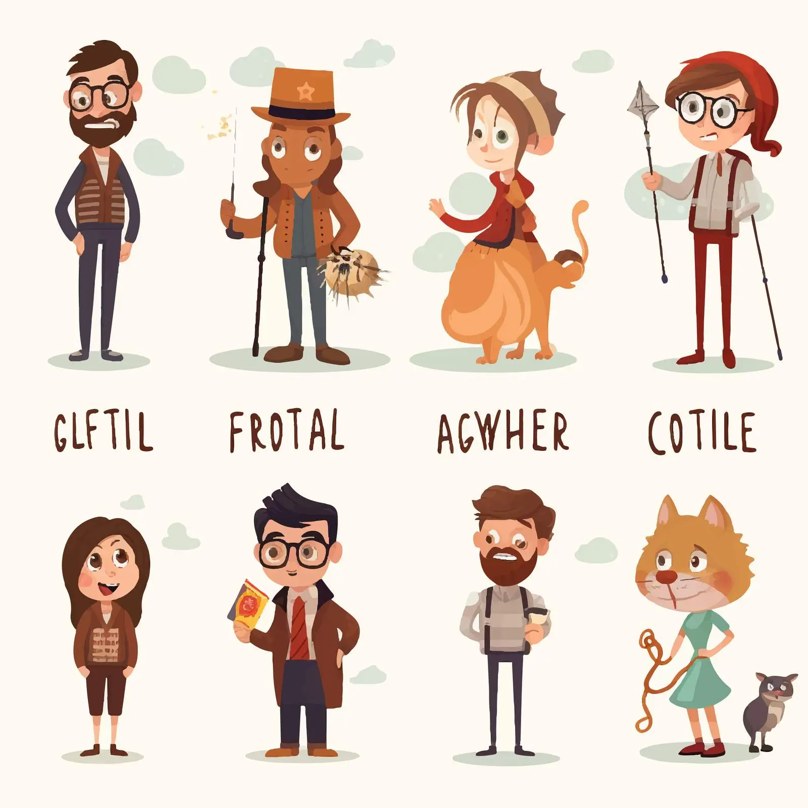 Comparative Adjectives High Word Illustration – free language learning image from Dotvec