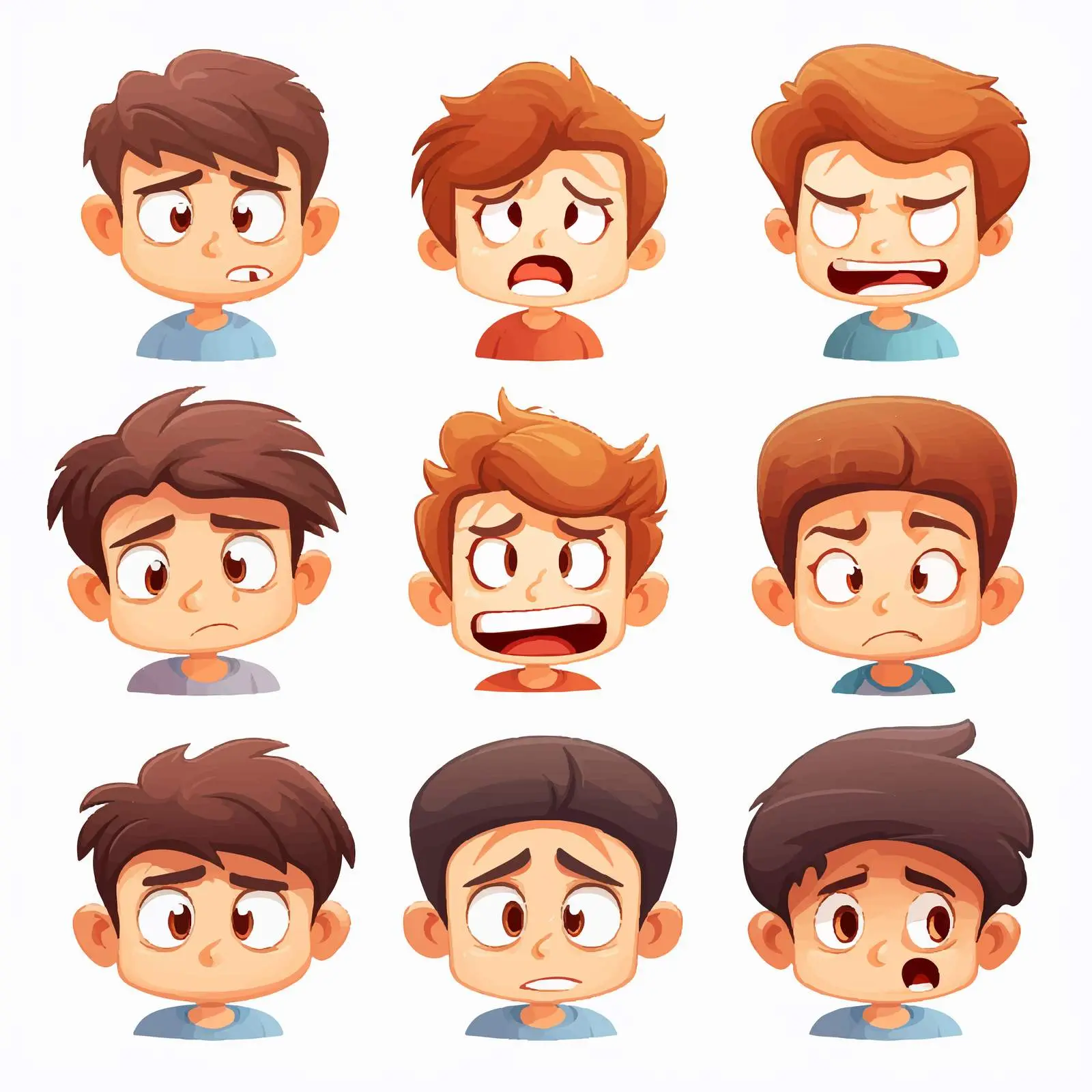 Comparative Adjectives Illustration for 'Sad' – free comparative adjectives image from Dotvec