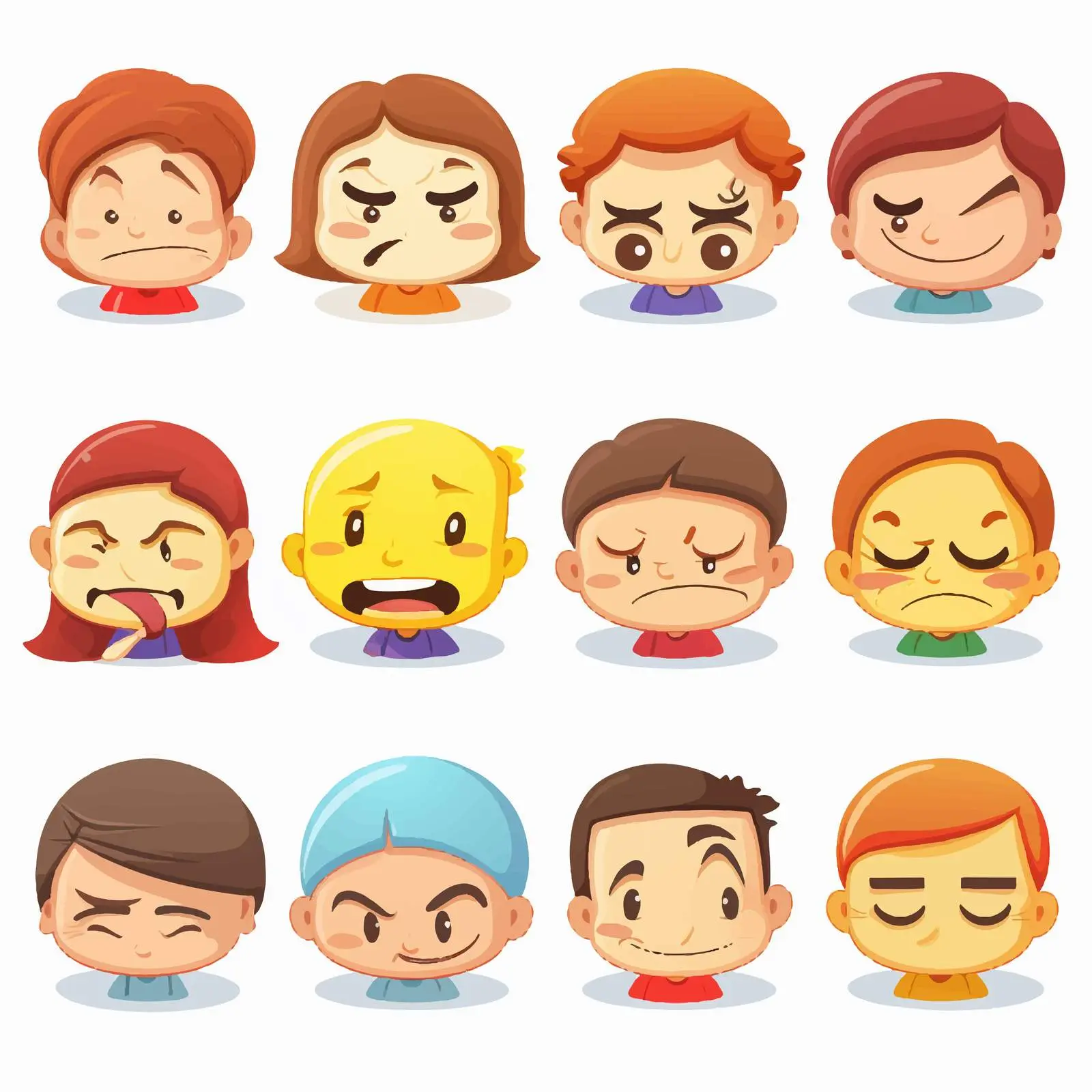 Comparative Adjectives Illustration for Sad Emotions – free comparative adjectives image from Dotvec