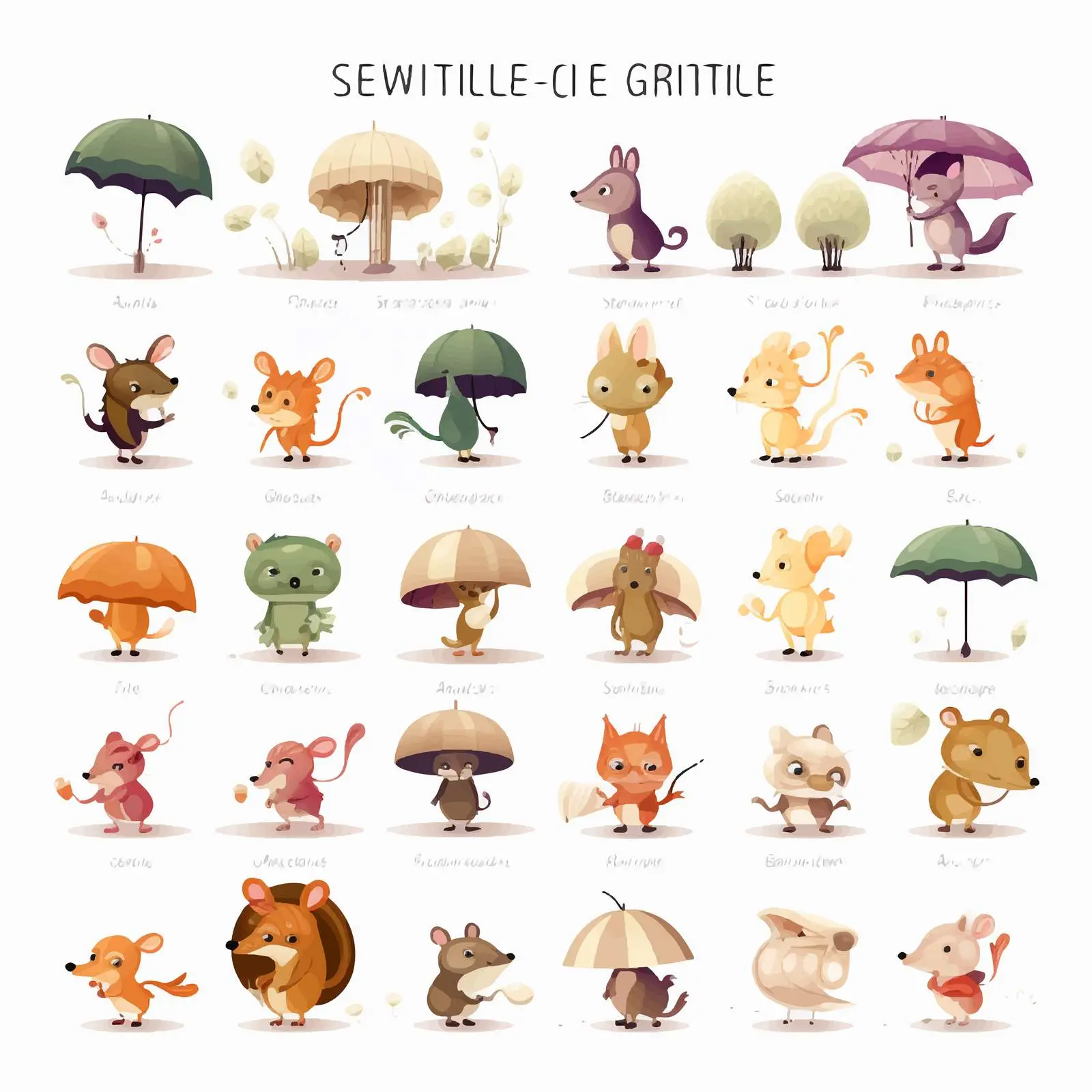 Comparative Adjectives Illustration for Small – free language learning image from Dotvec