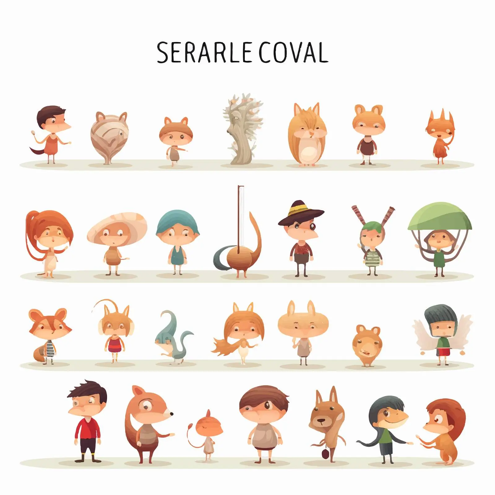 Small Comparative Adjectives Vector Illustration – free language learning image from Dotvec