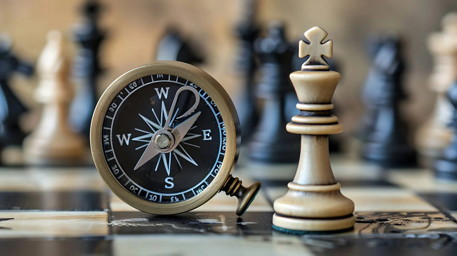 Strategy Concept: Compass and Chessboard — free download from Dotvec