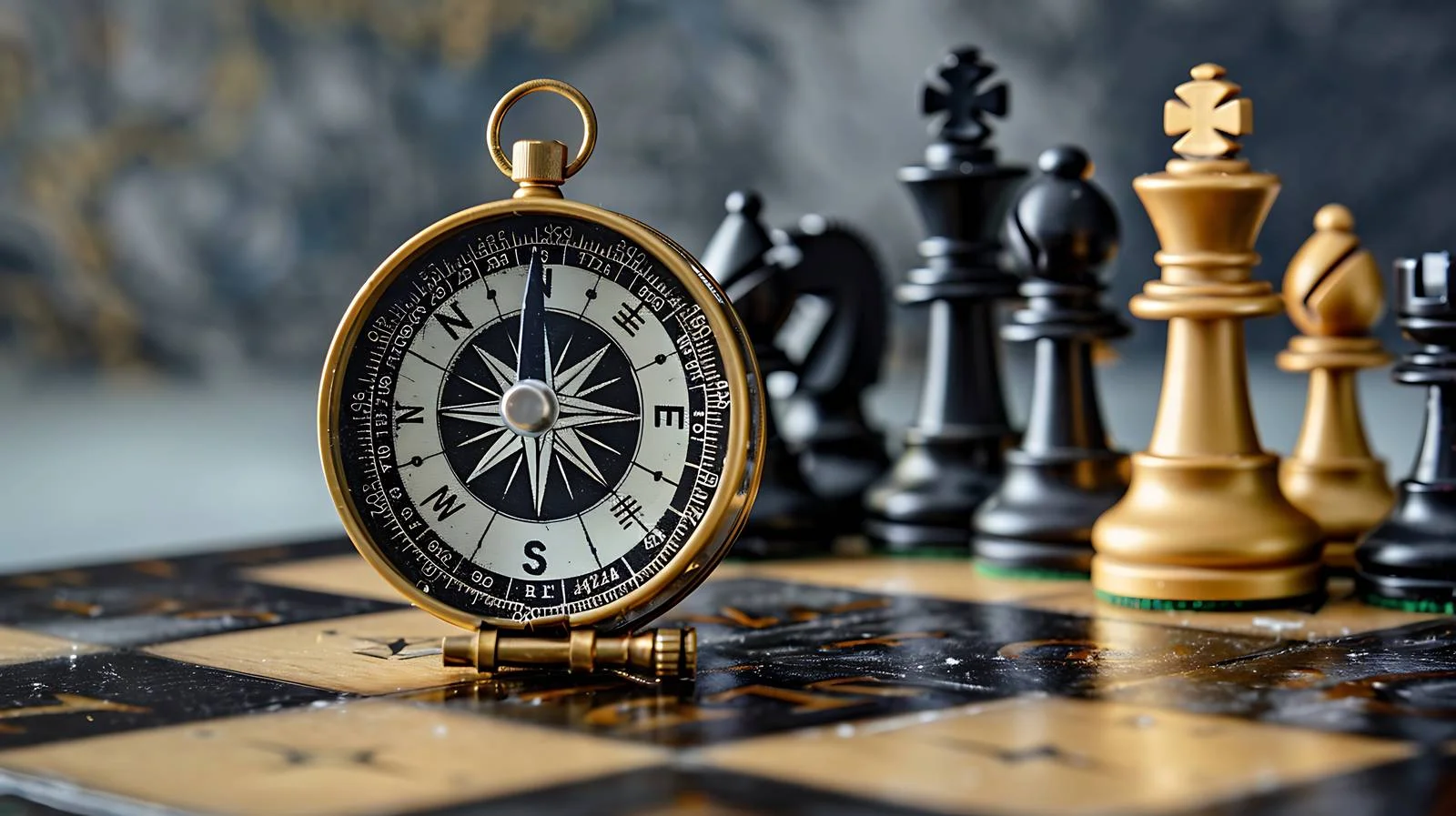 Strategy Compass Chess Idea Concept — free download from Dotvec