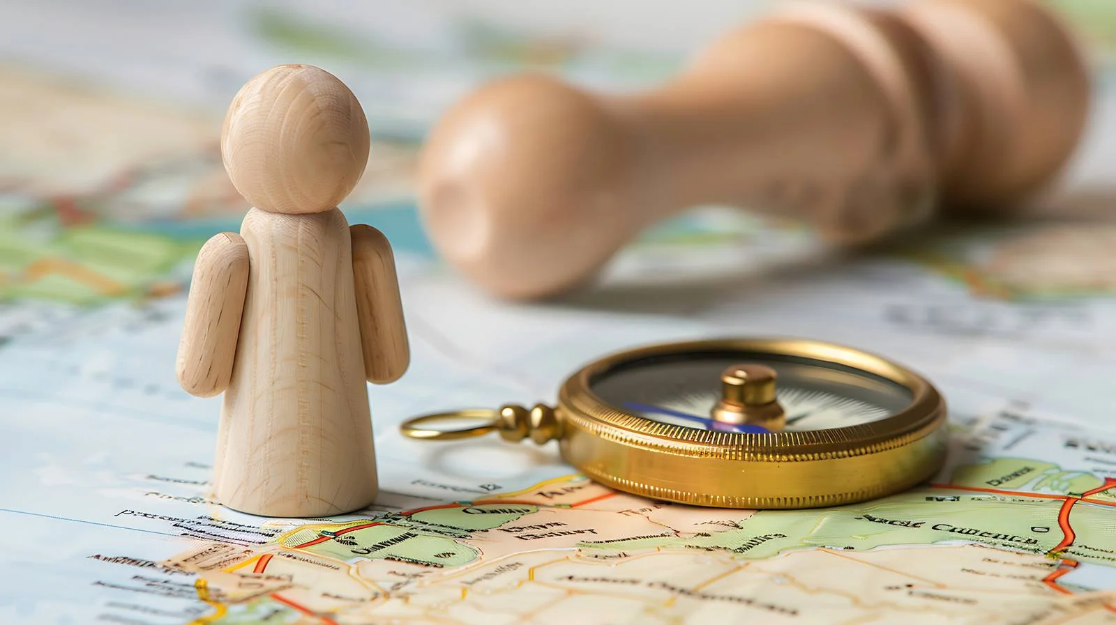 Employee Recognition Concept with Compass and Doll — free download from Dotvec