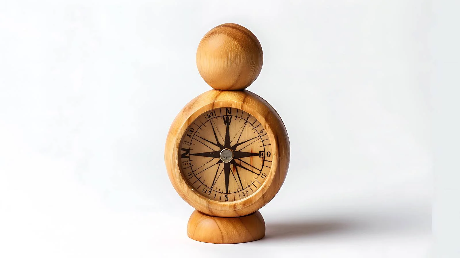 Wooden Doll Compass Representation — free download from Dotvec